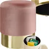 tectake® Sitzhocker mit Stauraum Sarina in Samtoptik Produktbild-Vorschau 6