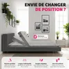 Dossier électrique Cosy Glide 110x243x62cm - gris Voir les images du produit 3