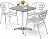 4-tlg. Bistrogarnitur Balkonset 60x60cm Alu klappbar höhenverstellbar Produktbild-Vorschau