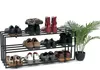 DanDiBo Schuhregal Metall Schwarz 3 Ebenen 96552 Produktbild-Vorschau 3