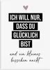 Postkarte LIEBE Ich will nur, dass du glücklich bist Produktbild-Vorschau 1