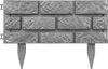 Gartenmauer Ziegelmauer Kunststoff Zaun Rabatte L 220 cm h Produktbild-Vorschau 2