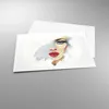 Poster - Poster ohne Rahmen - Aquarell Frau Mund - 91,5x61 Produktbild-Vorschau 3
