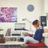 Relaxdays Wanduhr modern, batteriebetrieben, Küchenuhr Produktbild-Vorschau 3