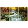 Triptychon auf leinwand orangefarbene landschaften 90x60 cm Produktbild-Vorschau 3