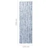 vidaXL Tenda zanzariera argento 118x220 cm in ciniglia Anteprima dell’immagine prodotto 14