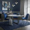 ML-Design Esszimmerstühle 4er Set, Dunkelblau, Sitzfläche Produktbild-Vorschau 9