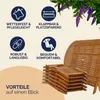 CASARIA® Set 1 Tavolo 6 Sedie da Giardino 160x85cm Legno Anteprima dell’immagine prodotto 8