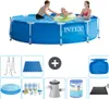 Intex-Schwimmbecken mit rundem Rahmen – 305 x 76 cm – Blau Produktbild-Vorschau 1
