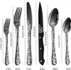 Besteck Set Schwarz für 4 Personen,  24-teiliges Edelstahl Produktbild-Vorschau 4