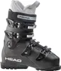 A black ski boot with silver buckles and gray lining, shown from the side against a white background. Anteprima dell’immagine prodotto