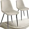 tectake® Set Stuhl Monroe gepolstert, in Samtoptik 48 x 59 Produktbild-Vorschau 9