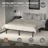 ML-Design kovová posteľ s lamelovým roštom na oceľovom Náhľad obrázku produktu 2