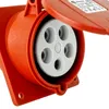 CEE Einbausteckdose schräg 400V 16A 5P 83x90 mm Produktbild-Vorschau 2