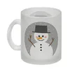 Schneemann im Schnee Glas Tasse Produktbild-Vorschau 2