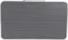 A top-down view of a closed, gray, rectangular folding table. Produktbild-Vorschau