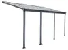 Terrassenüberdachung 618 x 303 x 226 / 278 cm (Grau) Produktbild-Vorschau 1