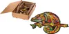 Holzpuzzle Chamäleonpuzzle Buntes Puzzleset A3 Dekoration Produktbild-Vorschau 9