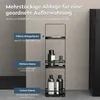 doporro Duschablage ohne Bohren 3 Ebenen Badregal Stehend Produktbild-Vorschau 2