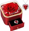Ewige Echte Rose mit Halskette, Geburtstagsgeschenk, Produktbild-Vorschau 3