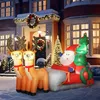 Outsunny opblaasbare kerstman op een slee met 2 rendieren, Productafbeelding-voorbeeld 8