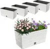 4x 12L květináč 39,5x19,5 cm bílý + velká 8L vložka Náhled obrázku produktu 1