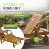Juskys® Sonnenliege SunScape Natur, Akazie Holz mit Produktbild-Vorschau 3