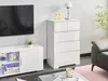 BELIANI Kommode Weiß MDF mit 5 Schubladen Ohne Griffe Produktbild-Vorschau 2