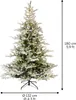 Tannenbaum 180cm mit LED Lichterkette beschneit GRANDIS Produktbild-Vorschau 2