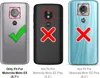 Three phone backs showing compatibility with different Motorola models. Produktbild-Vorschau
