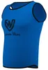 Seitenansicht der German Wear 10er-Pack Fußball-Westen in Königsblau mit leichtem Air-Mesh-Gewebe, elastischem Komfort und weichen Kurzärmeln – einfach waschbar und langlebig für intensiven Sporteinsatz. Jetzt kaufen! Produktbild-Vorschau