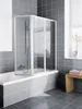 Kermi Faltwand Vario 2000 FW3 500x1400mm silber mattglanz Produktbild-Vorschau 1
