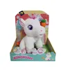 A plush unicorn toy in its packaging. Podgląd zdjęcia produktu