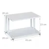 Supporto per stampante Relaxdays, 2 ripiani, accessorio da Anteprima dell’immagine prodotto 4