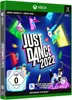 The image shows the front cover of a video game case for 'Just Dance 2022' on Xbox Series X/Xbox One. Produktbild-Vorschau