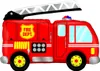 Karaloon Feuerwehrauto Ballon aus aluminiumbeschichteter Produktbild-Vorschau 1