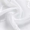 2 Stück Vorhänge Weiß Bestickt Rankenmuster Voile Vorhang Produktbild-Vorschau 3
