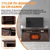 Parrot Uncle TV-Schrank mit Kamin 173cm, Rustikal Braun, Produktbild-Vorschau 2