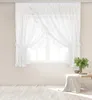 Weißer Vorhang mit Rüschen an einer Schnur 400x150 BRIGHT Produktbild-Vorschau 1