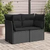 VidaXL 365986, 2 sedadlo/sedadiel, Čierna, 110 kg, 1240 mm, Náhľad obrázku produktu 2