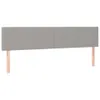 vidaXL Kopfteile Hellgrau 200x5x78/88 cm Stoff Produktbild-Vorschau 1