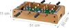 Relaxdays Tischkicker, Kinder, Erwachsene, Holz-Optik, Produktbild-Vorschau 4