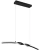 Suspension LED, métal, noir, réglable en hauteur, H 150 cm Voir les images du produit 1