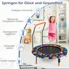 GOPLUS Ø92cm Kindertrampolin LED, Mini Trampolin mit Griff Produktbild-Vorschau 4