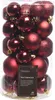 Adornos navideños de plástico, surtido de colores, 4-6 cm, Vista previa de la imagen del producto 2