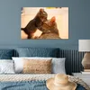 MuchoWow® Poster Katze - Kätzchen - Schwarz 90x60 cm - Produktbild-Vorschau 4