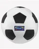 A close-up studio shot of a plush toy soccer ball. Produktbild-Vorschau