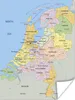 MuchoWow® Poster Englische Karte - Niederlande - Farben Produktbild-Vorschau 1
