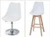 Two white chairs with different bases are shown side-by-side against a white background. Anteprima dell’immagine prodotto