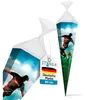 itenga Schultüte Zuckertüte eckig 85cm Fußball Produktbild-Vorschau 5